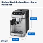 De'Longhi Magnifica Plus ECAM322.70.SB Kaffeevollautomat Silber/Schwarz – 18 Getränke, LatteCrema Hot & 3,5" Touch-Display – Bild 8