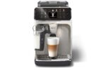 PHILIPS Serie 5500 LatteGo EP5543/90 Kaffeevollautomat Weiß/Chrom – 20 Heiß- & Kaltspezialitäten & SilentBrew