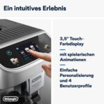 De'Longhi Magnifica Plus ECAM322.70.SB Kaffeevollautomat Silber/Schwarz – 18 Getränke, LatteCrema Hot & 3,5" Touch-Display – Bild 7
