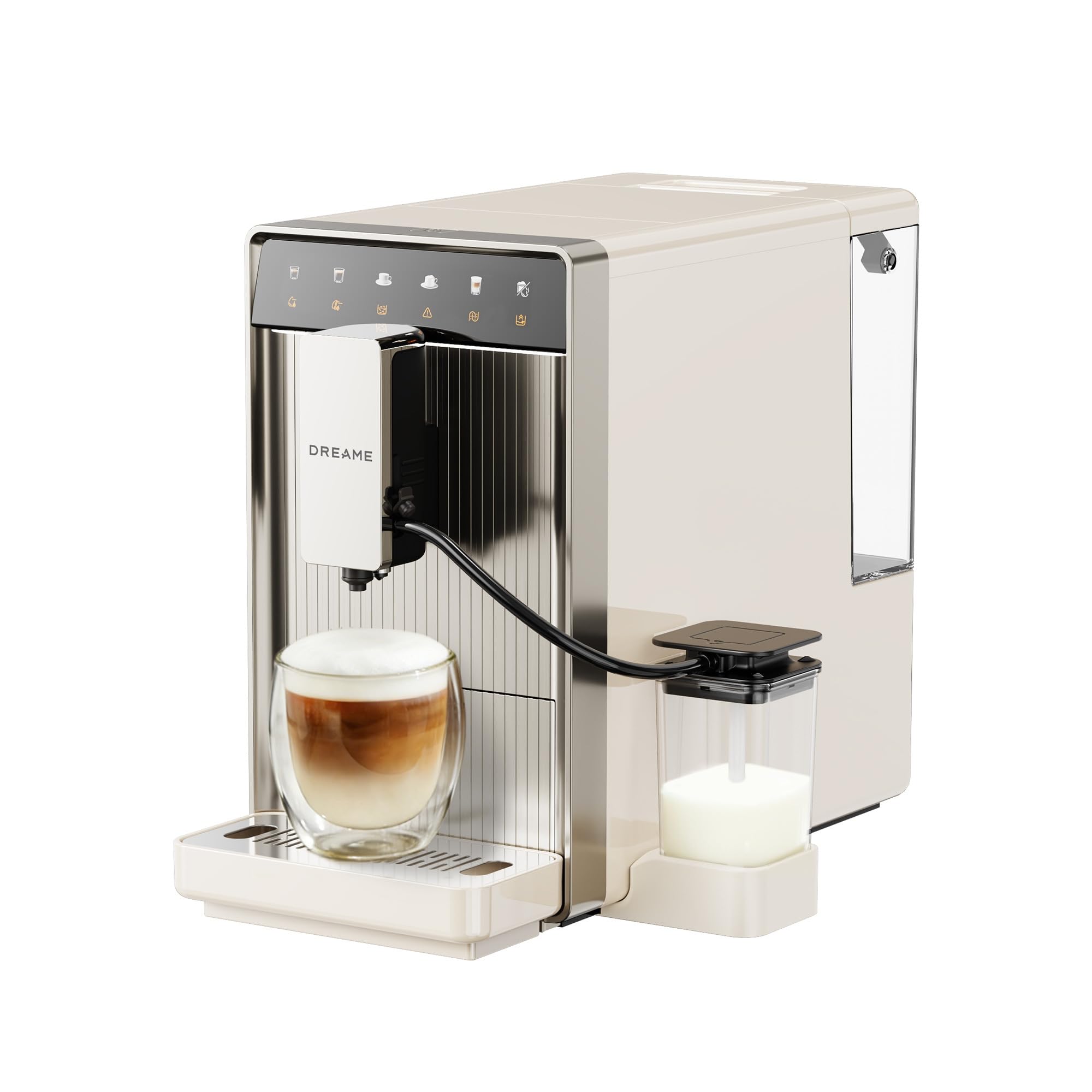 61od1K3j-PL dreame Eccelux Slim Kaffeevollautomat Cream White – Ultraschmales 18 cm Design, 19 Bar & 5 Spezialitäten – Bild 1