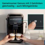 Siemens EQ500 iAroma Kaffeevollautomat Klavierlack Schwarz – 8 Getränke direkt, quickCup & iAroma System – Bild 5