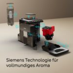 Siemens EQ500 TP511E19 Kaffeevollautomat Klavierlack Schwarz – coffeeSelect Display, iAroma System & autoMilk Clean – Bild 7