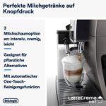 De'Longhi Dinamica Plus ECAM 380.95.TB Kaffeevollautomat Titanium/Schwarz – 24 Rezepte, LatteCrema Hot & 3,5" Touchscreen – Bild 4