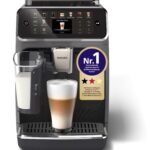 Philips Series 5500 EP5544/50 Kaffeevollautomat Mattschwarz – 20 Heiß- & Kaltgetränke, LatteGo & SilentBrew