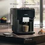 Siemens EQ500 TP511E19 Kaffeevollautomat Klavierlack Schwarz – coffeeSelect Display, iAroma System & autoMilk Clean – Bild 2