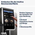 De'Longhi Dinamica Plus ECAM 380.95.TB Kaffeevollautomat Titanium/Schwarz – 24 Rezepte, LatteCrema Hot & 3,5" Touchscreen – Bild 6