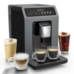 KRUPS Evidence Hot & Cold Kaffeevollautomat Hellgrau – 18 Heiß- & Eiskaffeespezialitäten, Cold Brew & One-Touch