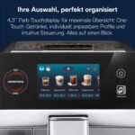 De'Longhi Eletta Ultra ECAM472.85.MB Kaffeevollautomat Silber – 50+ Rezepte, LatteCrema Hot & Cool & 4,3" Touch-Display – Bild 7