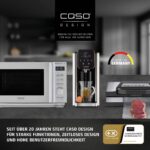 Caso 01825 Semi-Profi Siebträgermaschine Silber – 19 bar Ulka-Pumpe, PID-Steuerung & 2 Siebträger – Bild 14