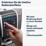 De'Longhi Dinamica Plus ECAM 372.95.TB Kaffeevollautomat Titanium/Schwarz – TFT Farbdisplay, LatteCrema & Kannenfunktion – Bild 6