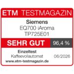 Siemens EQ700 iAroma Kaffeevollautomat Grau – 41 Getränke, 5" Touch-Display, Cold Brew & Home Connect – Bild 2