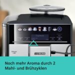 Siemens EQ.6 plus s300 TE653501DE Kaffeevollautomat Silber/Grau – coffeeSelect Display, autoMilk Clean & aromaDouble Shot – Bild 7