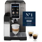 De'Longhi Dinamica Plus ECAM 380.95.TB Kaffeevollautomat Titanium/Schwarz – 24 Rezepte, LatteCrema Hot & 3,5" Touchscreen