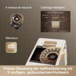 dreame Eccelux Slim Kaffeevollautomat Cream White – Ultraschmales 18 cm Design, 19 Bar & 5 Spezialitäten – Bild 6