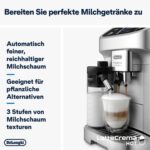 De'Longhi Magnifica Plus ECAM322.70.SB Kaffeevollautomat Silber/Schwarz – 18 Getränke, LatteCrema Hot & 3,5" Touch-Display – Bild 5