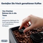 De'Longhi Dinamica Plus ECAM 372.95.TB Kaffeevollautomat Titanium/Schwarz – TFT Farbdisplay, LatteCrema & Kannenfunktion – Bild 3