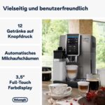 De'Longhi Dinamica Plus ECAM 372.95.TB Kaffeevollautomat Titanium/Schwarz – TFT Farbdisplay, LatteCrema & Kannenfunktion – Bild 2