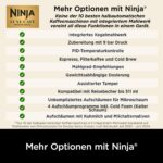 Ninja Luxe Café Premier ES601EUGM 3-in-1 Siebträgermaschine Grau-Metall – Integriertes Mahlwerk, Waage & Barista Assist – Bild 8