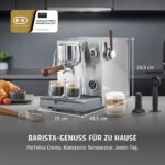 Caso 01825 Semi-Profi Siebträgermaschine Silber – 19 bar Ulka-Pumpe, PID-Steuerung & 2 Siebträger – Bild 3