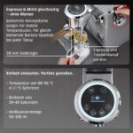 Caso 01825 Semi-Profi Siebträgermaschine Silber – 19 bar Ulka-Pumpe, PID-Steuerung & 2 Siebträger – Bild 4