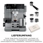 Ninja Luxe Café Premier ES601EUGM 3-in-1 Siebträgermaschine Grau-Metall – Integriertes Mahlwerk, Waage & Barista Assist – Bild 10