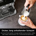 Ninja Luxe Café Premier ES601EUGM 3-in-1 Siebträgermaschine Grau-Metall – Integriertes Mahlwerk, Waage & Barista Assist – Bild 6
