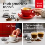 Solis Barista Perfetta Plus Siebträger-Espressomaschine Weiß – PID-Regler, Manometer & kompaktes Design – Bild 5