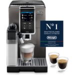 De'Longhi Dinamica Plus ECAM 372.95.TB Kaffeevollautomat Titanium/Schwarz – TFT Farbdisplay, LatteCrema & Kannenfunktion
