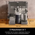 Ninja Luxe Café Premier ES601EUGM 3-in-1 Siebträgermaschine Grau-Metall – Integriertes Mahlwerk, Waage & Barista Assist – Bild 2