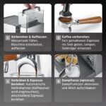 Caso 01825 Semi-Profi Siebträgermaschine Silber – 19 bar Ulka-Pumpe, PID-Steuerung & 2 Siebträger – Bild 7